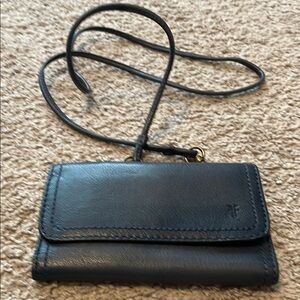 Dark blue Leather wallet by Frye
